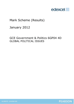 Mark scheme - Edexcel