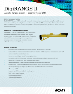 DigiRANGE II - ION Geophysical