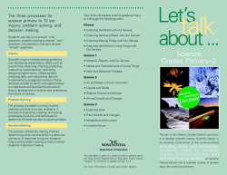 Science - NS Department of Education