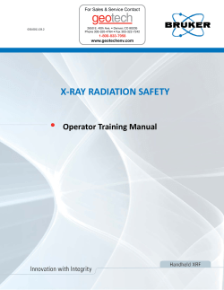 Radiation Safety Manual - Geotech Environmental Equipment