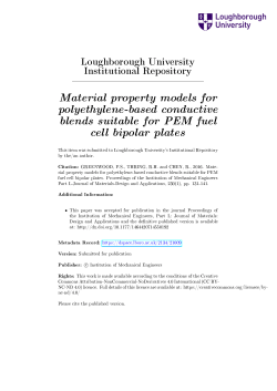 Material property models for polyethylene