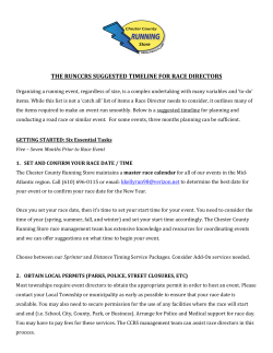 CCRS-Race-Director-Checklist - Chester County Running Store