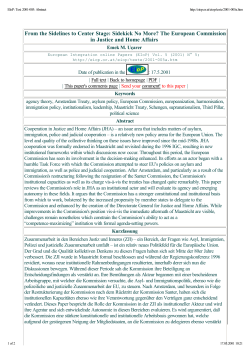 From the Sidelines to Center Stage: Sidekick No More?