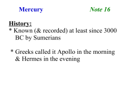 Mercury Note 16 History