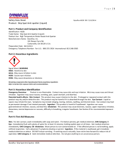 Page | 1 Safety Data Sheet Product: Skip Spat Anti