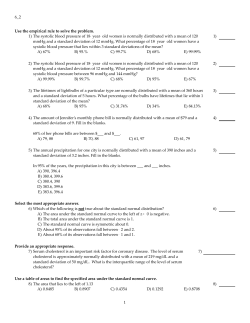 6_2 Use the empirical rule to solve the problem