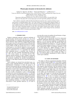 Phonon-glass dynamics in thermoelectric clathrates