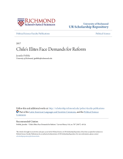 Chile`s Elites Face Demands for Reform