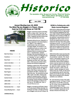 June - Sangamon County Historical Society