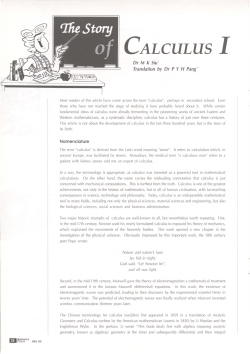 calculus i - Singapore Mathematical Society