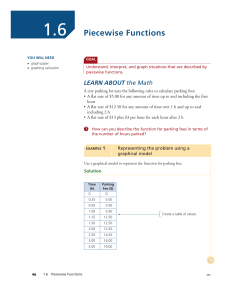 Piecewise Functions