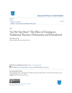 "Are We Not Men?" The Effect of Cloning on Traditional