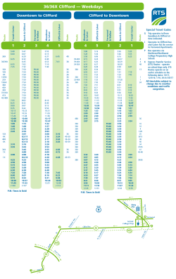 36/36X Clifford &mdash; Weekdays