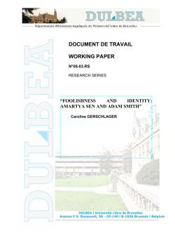 Amartya Sen and Adam Smith