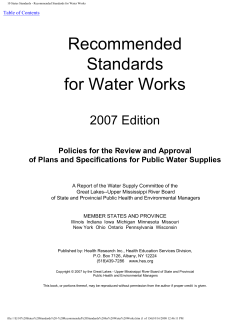 10 States Standards - Recommended Standards for Water Works