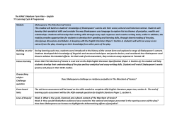 The KING`S Medium Term Plan &ndash; English Y7 Learning Cycle 4