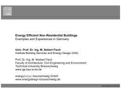 Energy Efficient Non-Residential Buildings: Examples and