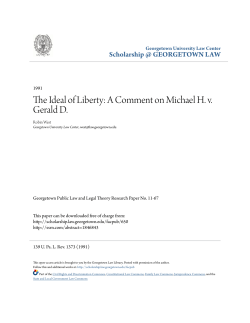 The Ideal of Liberty - Scholarship @ GEORGETOWN LAW