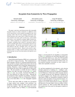 Keypoints from Symmetries by Wave Propagation
