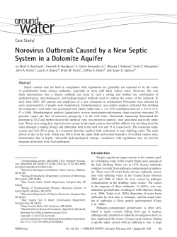 Norovirus Outbreak Caused by a New Septic System in a Dolomite