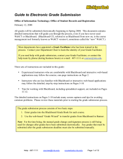 Guide to Electronic Grade Submission