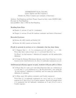 MATHEMATICS E-23a, Fall 2016 Linear Algebra and Real Analysis