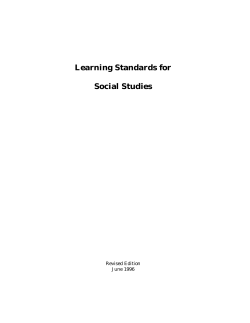 Learning Standards for Social Studies