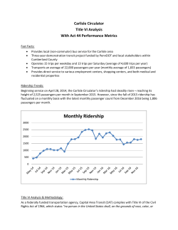 Title VI Analysis - Capital Area Transit