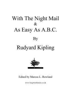 With The Night Mail As Easy As A.B.C. Rudyard Kipling