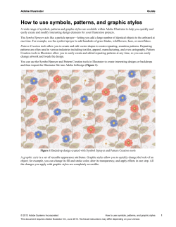 How to use symbols, patterns, and graphic styles