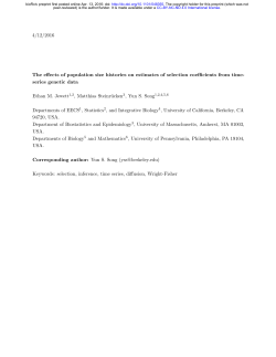 The effects of population size histories on estimates of