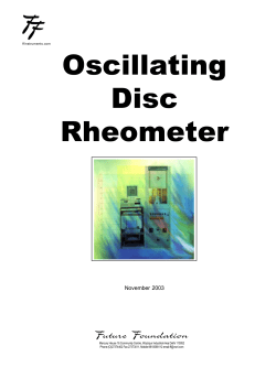 Oscillating Disc Rheometer