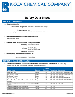 Safety Data Sheet