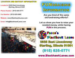 Printer Friendly Copy - Paone`s Blackhawk Lanes, Inc.