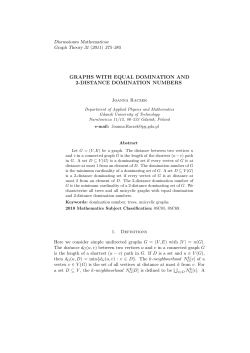 graphs with equal domination and 2-distance domination - DML-PL