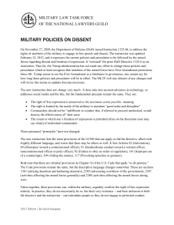 military policies on dissent