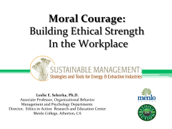 Moral Courage: Building Ethical Strength In the Workplace