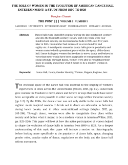 The Role of Women in the Evolution of Dance Hall Entertainment