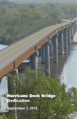 Hurricane Deck Bridge Dedication Program