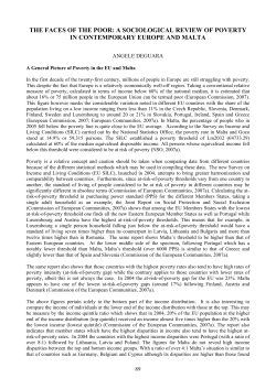 the faces of the poor: a sociological review of poverty in