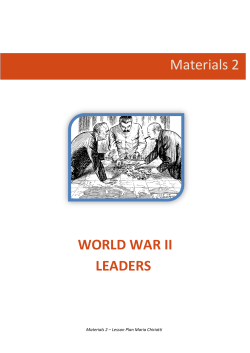 Materials 2 WORLD WAR II LEADERS
