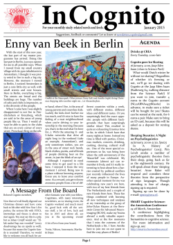 Cognito Newsletter January 2015