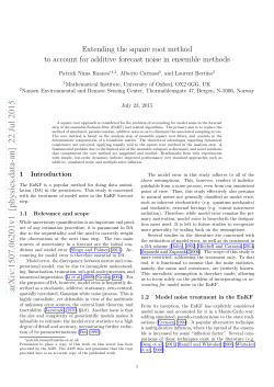 Extending the square root method to account for additive forecast