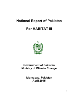 Pakistan (National Report) - UN