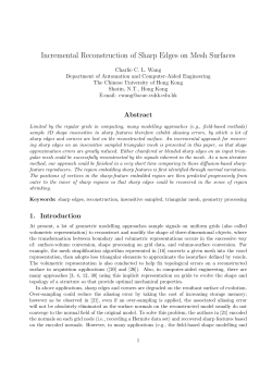 Incremental Reconstruction of Sharp Edges on Mesh Surfaces