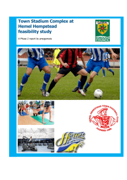 Town Stadium Complex at Hemel Hempstead feasibility study