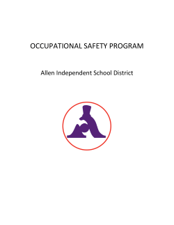 Occupational Safety Program