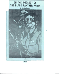 On The Ideology of the BPP: Part 1