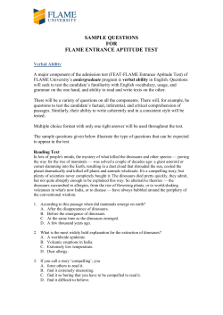 Test in Verbal Ability