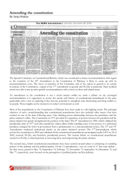 Amending the constitution